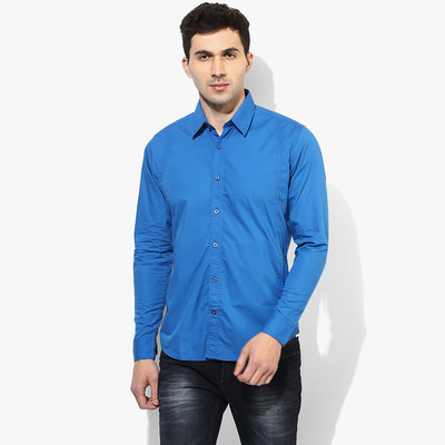 RED CHIEF Men Solid Casual Blue Shirt