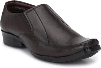 

A T Shoe Comfortable Stylish Party Slip On For Men(Brown