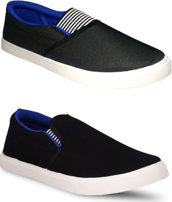 

FITMAN Canvas Shoes For Men(Blue, Blue, Black