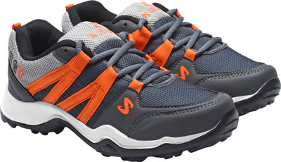 

NRGY Go Run Running Shoes For Men(Grey, Orange, Dgrey;orange