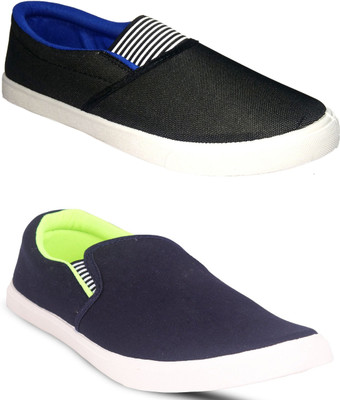JETTER Canvas Shoes For Men(Blue, Green