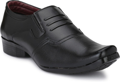 

A T Shoe Comfortable Stylish Party Slip On For Men(Black