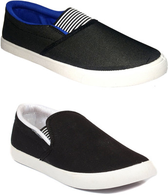 

JETTER Canvas Shoes For Men(Blue, White