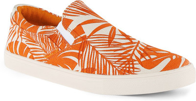 Jack & Jones Slip On Sneakers For Men(Orange, Russet orange