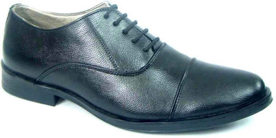 

ASM Black Oxford Synthetic Leather Shoes Oxford For Men(Black