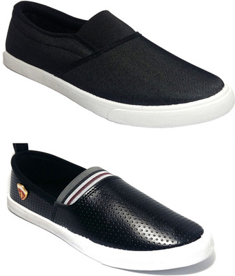 

JETTER Canvas Shoes For Men(Black, Black