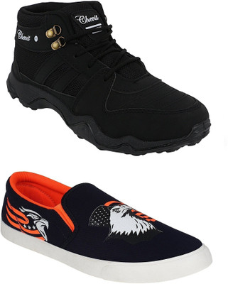 

Chevit Men's Combo Pack of 2 Casual & Sports Shoes (Loafers, Running Shoes & Training & Gym Shoes) Casuals For Men(Multicolor