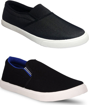 

JETTER Canvas Shoes For Men(Black, Red