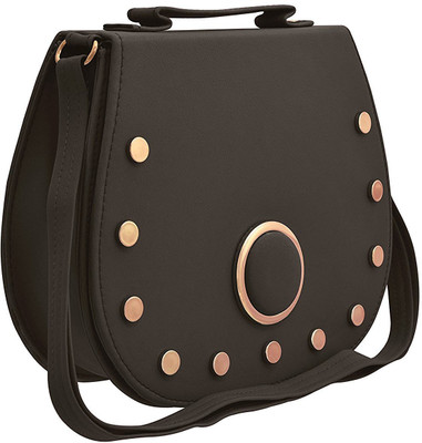 

BUY FOR CHANGE LLP Women Casual Grey PU Sling Bag