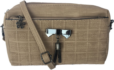 

Regiis Women Casual Brown PU Sling Bag