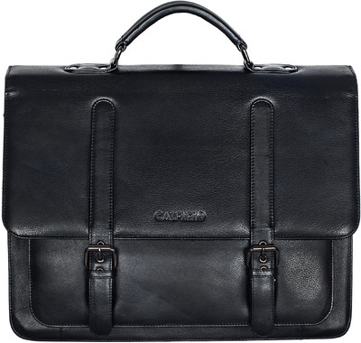 

Calfnero Men Casual Black Genuine Leather Messenger Bag
