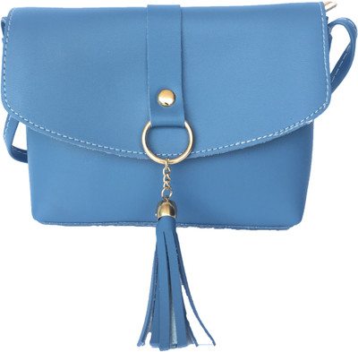

Regiis Women Casual Blue PU Sling Bag