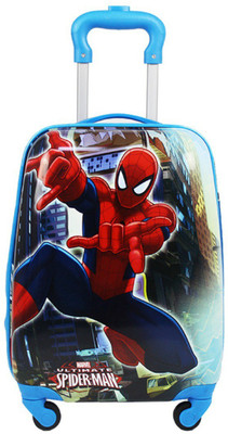 

GOCART High Quality  inches children trolley case luggage universal wheel travel bags Spider man Expandable Cabin Luggage -  inch(Blue