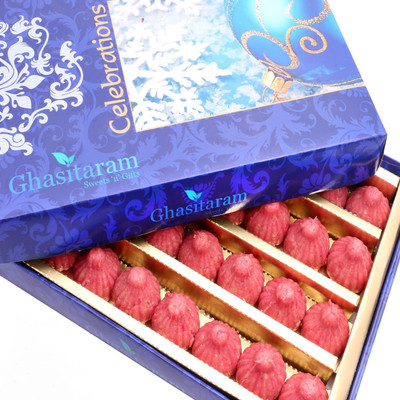 

Ghasitaram Gifts Litchi Kaju Modaks(200 g, Box)