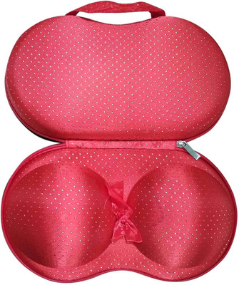 

House of Quirk Protect Bra Underwear Lingerie Case Bra Bag Innerwear Organizer(Red)