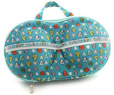 

House of Quirk Protect Bra Underwear Lingerie Case Travel Bra Bag Innerwear Organizer(Blue)