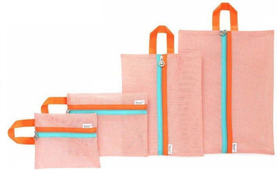

Swarish Travel Luggage Mesh Organizer Storage Bags Laundry Pouch 4 in 1(Multicolor)