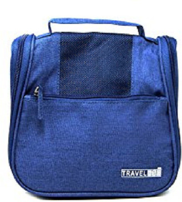 

ClickUS New Travel Bag Beauty Make Up Toiletry Wash Bag Zipper Cosmetic Case Organiser Party, Picnic Easy Carrying Travel Toiletry Kit(Blue)