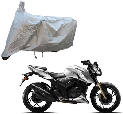 AFFINITY Two Wheeler Cover for TVS(Apache RTR 180, Silver)