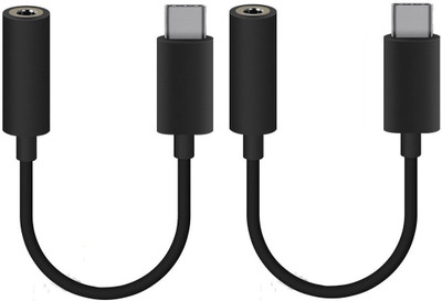 

OLECTRA SET OF 2 Type C to 3.5mm Female AUDIO Jack Earphone USB Adapter (Black) SET OF 2 Type C to 3.5mm Female AUDIO Jack Earphone USB Adapter USB Cable(Multicolor)