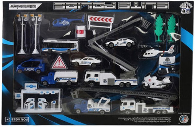 

Generic Comdaq Metal Police Car Play Set(Multicolor)