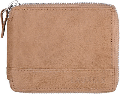 

Laurels Men Beige Genuine Leather Wallet(4 Card Slots)
