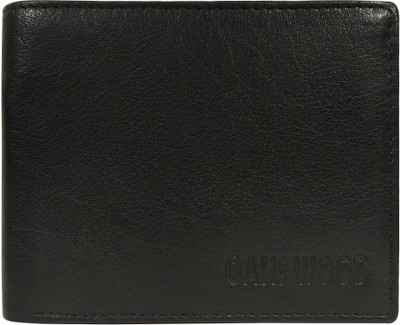

Oaks Wood Boys Black Genuine Leather Wallet(8 Card Slots)