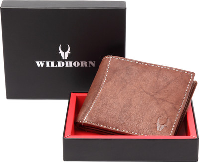 

WildHorn Men Formal, Casual Tan Genuine Leather Wallet(5 Card Slots)