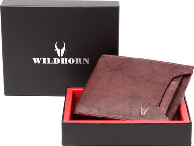 

WildHorn Men Brown Genuine Leather Wallet(5 Card Slots)