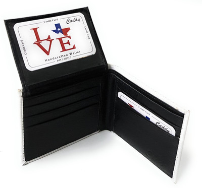 

11e Men White Artificial Leather Wallet(7 Card Slots)