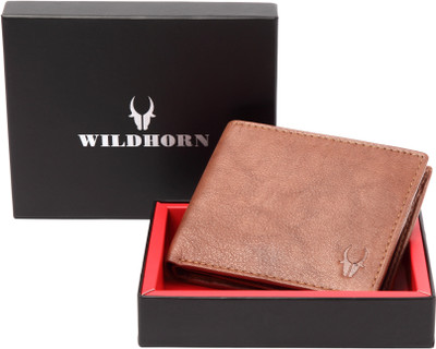 

WildHorn Men Casual Brown Genuine Leather Wallet(5 Card Slots)