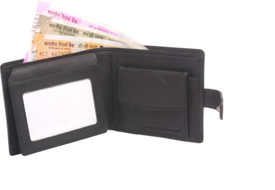 

MH Men Black Genuine Leather Wallet(12 Card Slots)