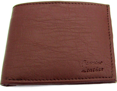 

Besto Men Brown Genuine Leather Wallet(10 Card Slots)