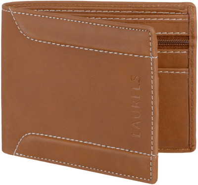 

Laurels Men Brown Genuine Leather Wallet(4 Card Slots)