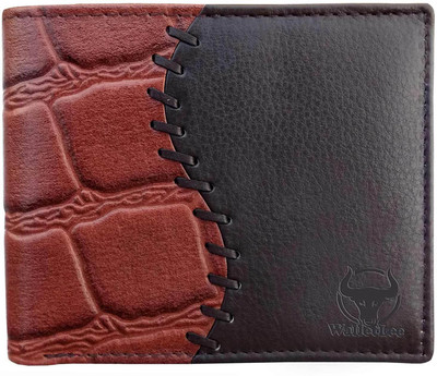 

WalletLee Men Brown Genuine Leather Wallet(6 Card Slots), Dark brown