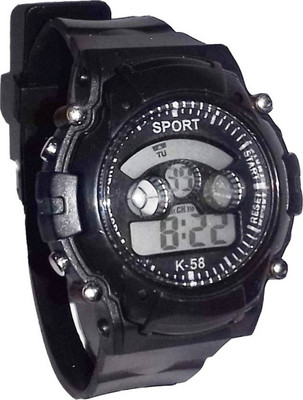 

Happy Deals Black 7 clor Light Birthday Gift Watch - For Boys