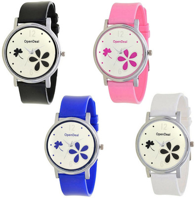 

OpenDeal New Graceful Flower Multicolour Dial Analogue Watch For Girls & Women 302-38 Watch - For Girls