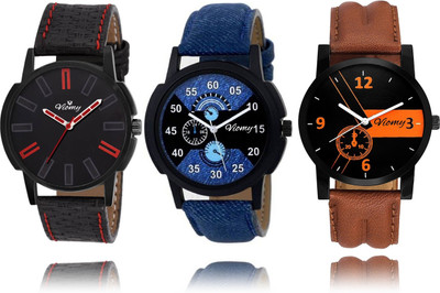 

VIOMY - 3G7007 COMBO OF THREE STYLISH WATCHES COMBO Watch - For Men & Women