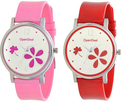 

OpenDeal New Graceful Flower Multicolour Dial Analogue Watch For Girls & Women 302-13 Watch - For Girls