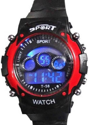 

Happy Deals Red 7 Color Light Birthday Gift Watch - For Boys