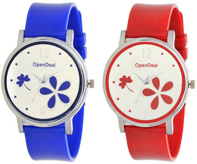 

OpenDeal New Graceful Flower Multicolour Dial Analogue Watch For Girls & Women 302-08 Watch - For Girls