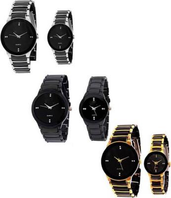 

PMAX COUPLE OF 3 NEW STYLISH FOR Watch - For Men & Women