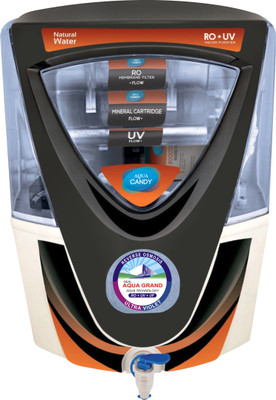 

Aquagrand BLACK CANDY 15 L RO + UV + UF + TDS Water Purifier(Black)