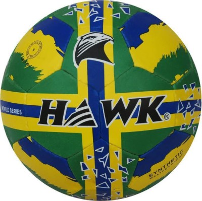 

HAWK BRAZIL Extra Durable Rubber Football - Size:  (Pack of 1, Multicolor Football - Size: (Pack of 1, Multicolor