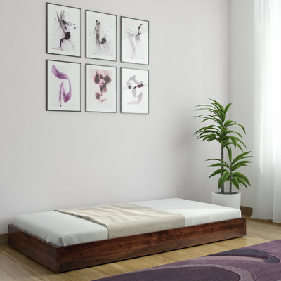 

Home Edge Randolf Sheesham Solid Wood Single Bed(Finish Color - Brown)