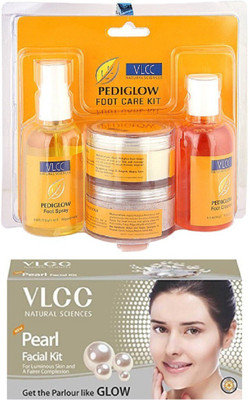 

VLCC Pediglow Foot Care Kit and Pearl Facial Kit(270 g)
