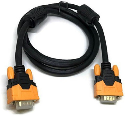 

SAFEBUY [PREMIUM QUALITY] VGA Cable Male To Male 15 PIN [5 M]- 6 MONTHS WARRANTY VGA Cable(Compatible with COMPUTER, Black)