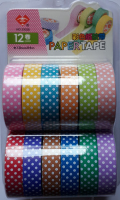 

BestUBuy Multi Color Dots Design Paper Tape Drafting Tape(10 mm x 6 m)