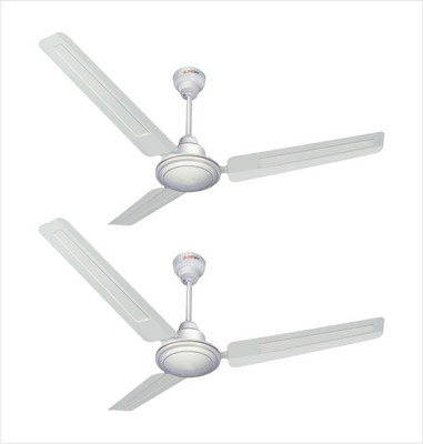 

Longway Naxa White (Pack of 2) 3 Blade Ceiling Fan(White, Pack of 2)
