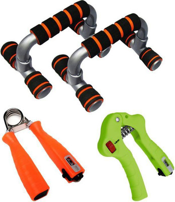 

RIGHTWAY Combo Of push up bar & Two Types Of Meter Hand Gripper Gym & Fitness Kit Gym & Fitness Kit